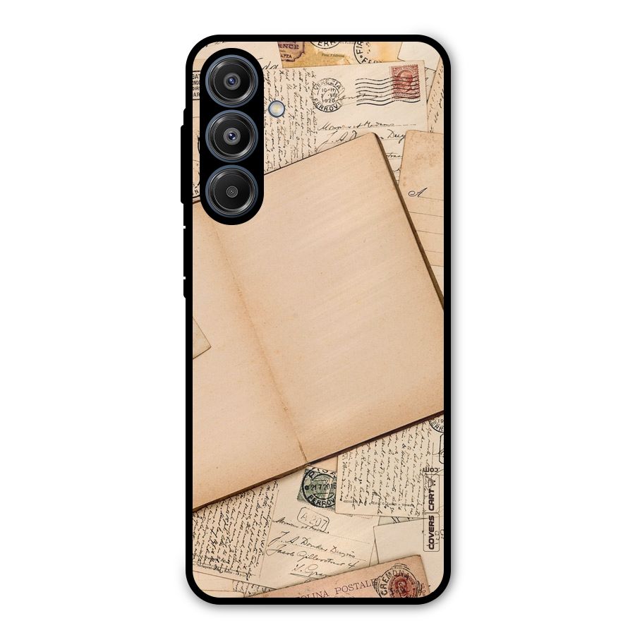 Vintage Journal Metal Back Case for Galaxy A16 5G