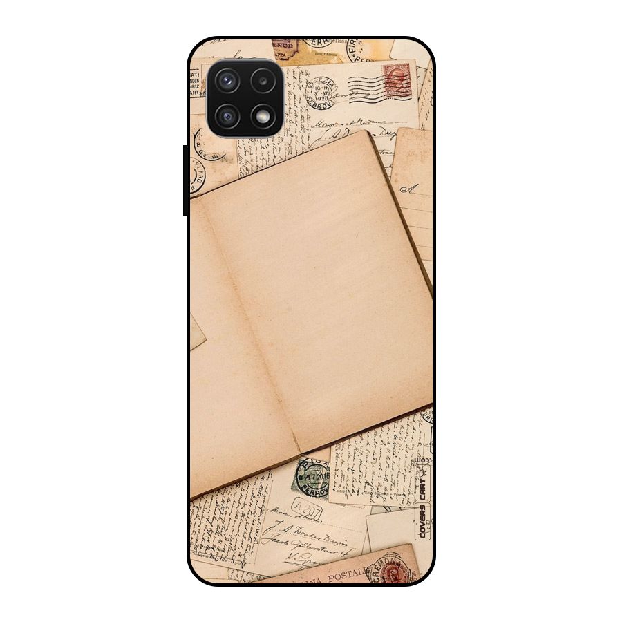 Vintage Journal Metal Back Case for Galaxy A22 5G
