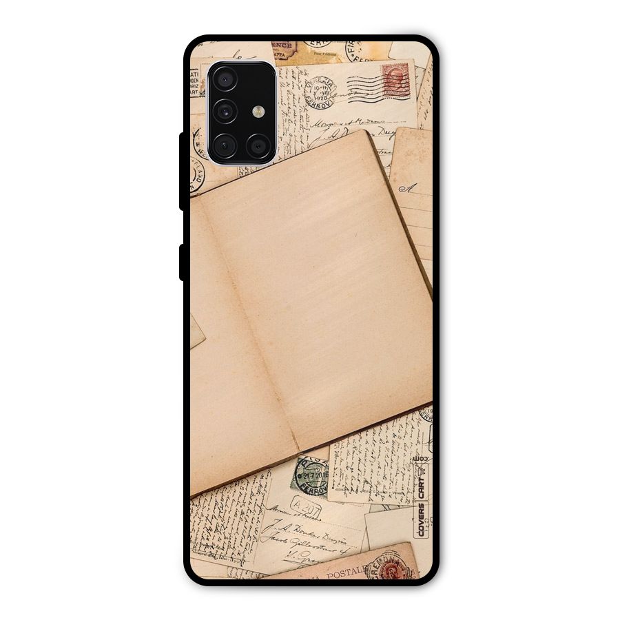 Vintage Journal Metal Back Case for Galaxy A51