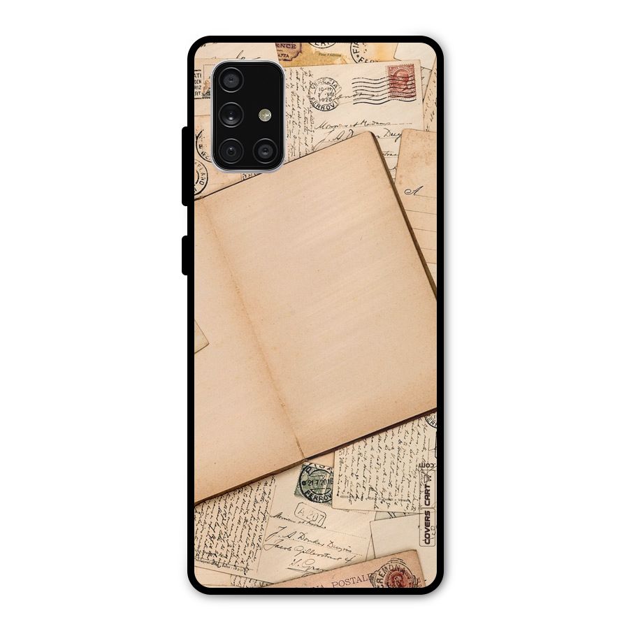 Vintage Journal Metal Back Case for Galaxy A71