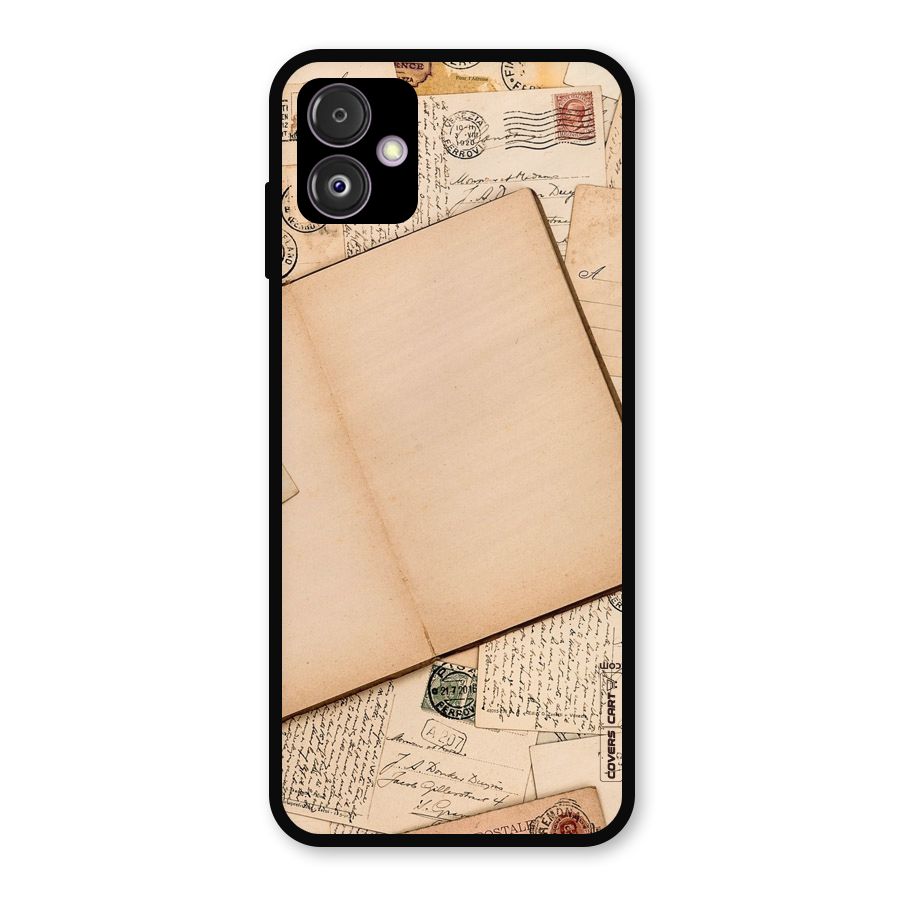 Vintage Journal Metal Back Case for Galaxy F14