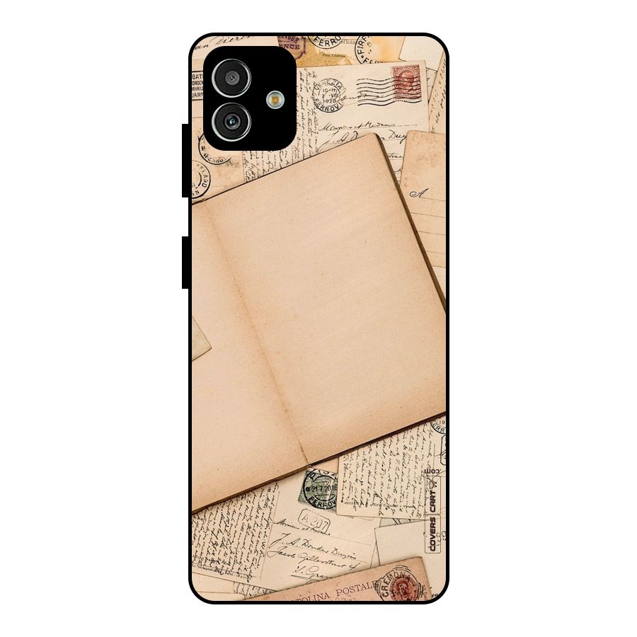 Vintage Journal Metal Back Case for Galaxy M13 5G
