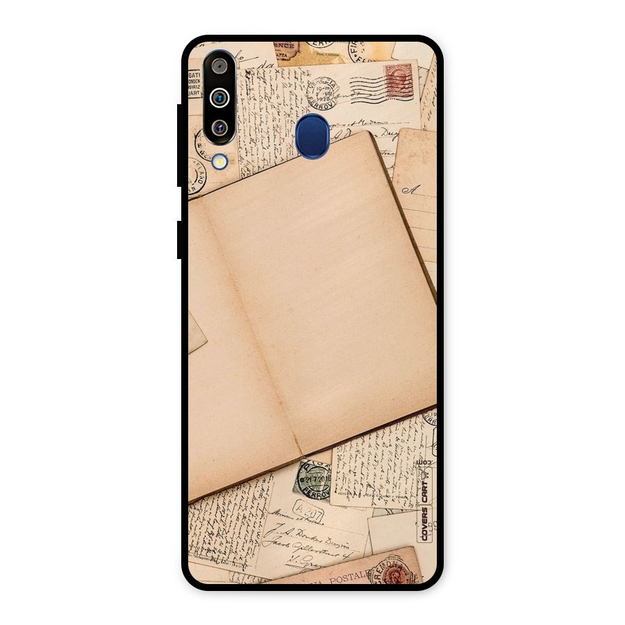 Vintage Journal Metal Back Case for Galaxy M30