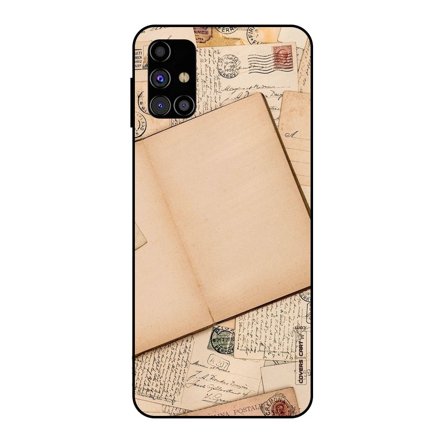 Vintage Journal Metal Back Case for Galaxy M31s