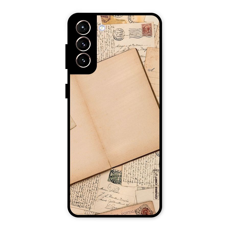 Vintage Journal Metal Back Case for Galaxy S21 Plus