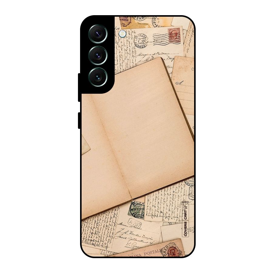 Vintage Journal Metal Back Case for Galaxy S22 Plus 5G