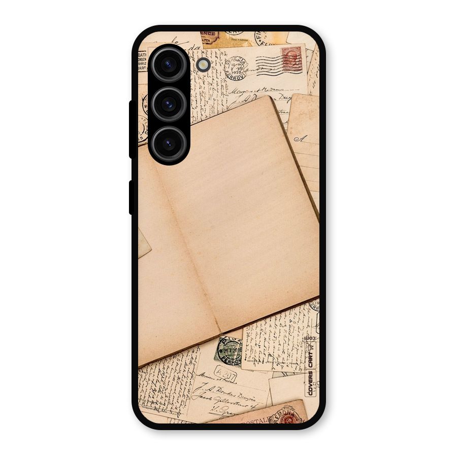 Vintage Journal Metal Back Case for Galaxy S23