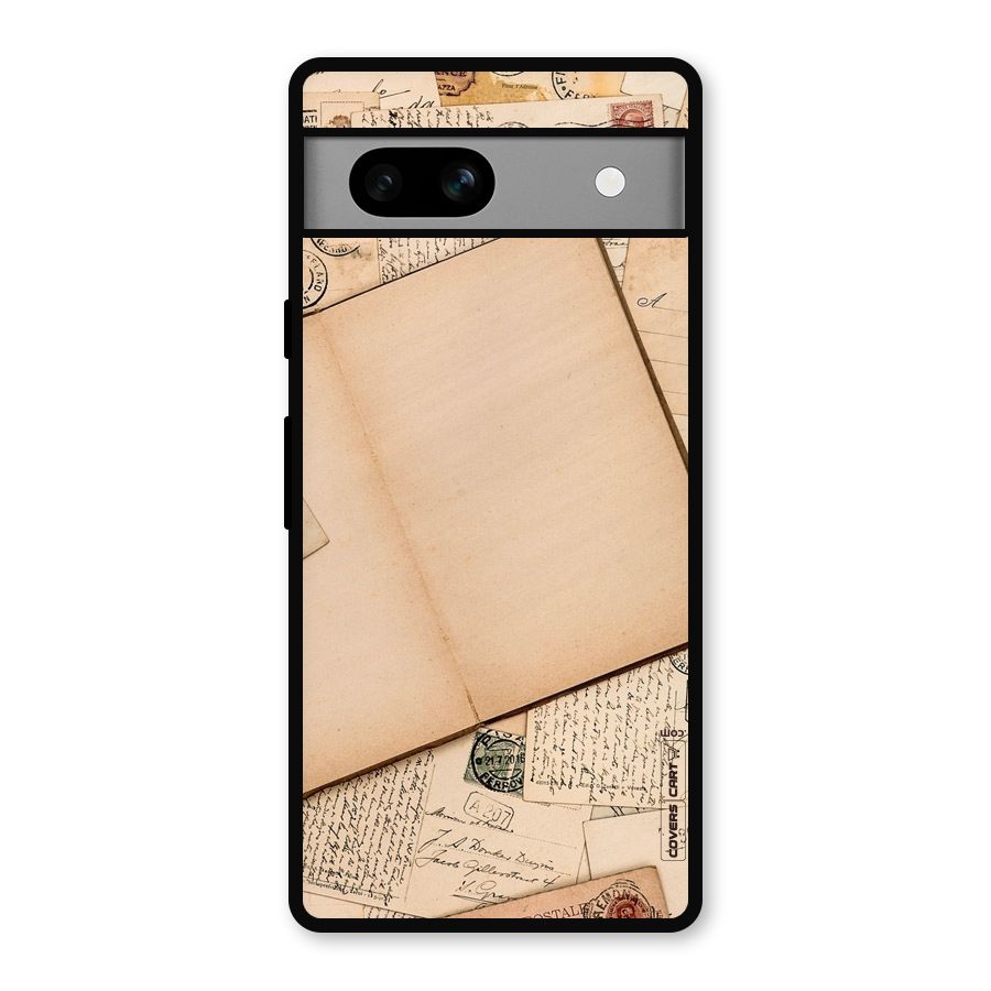 Vintage Journal Metal Back Case for Google Pixel 7a