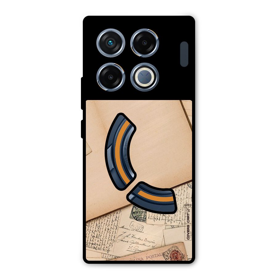 Vintage Journal Metal Back Case for Infinix GT 20 Pro
