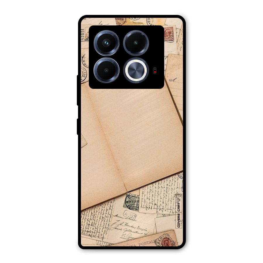 Vintage Journal Metal Back Case for Infinix Note 40 5G