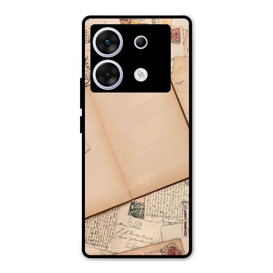 Vintage Journal Metal Back Case for Infinix Zero 30 5G