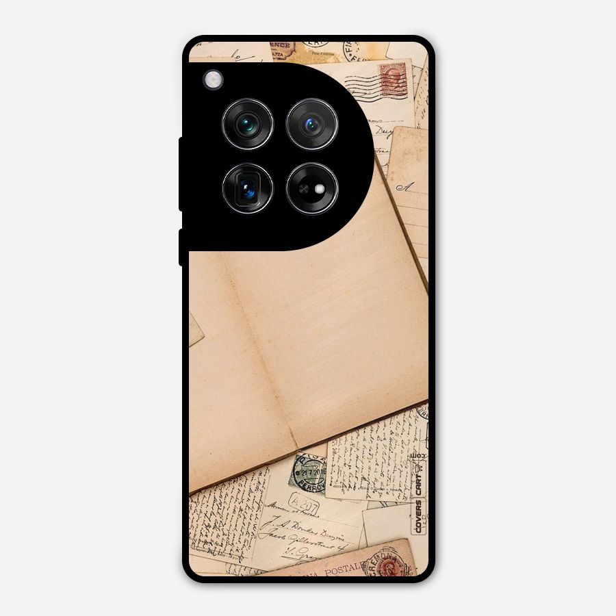 Vintage Journal Metal Back Case for OnePlus 12