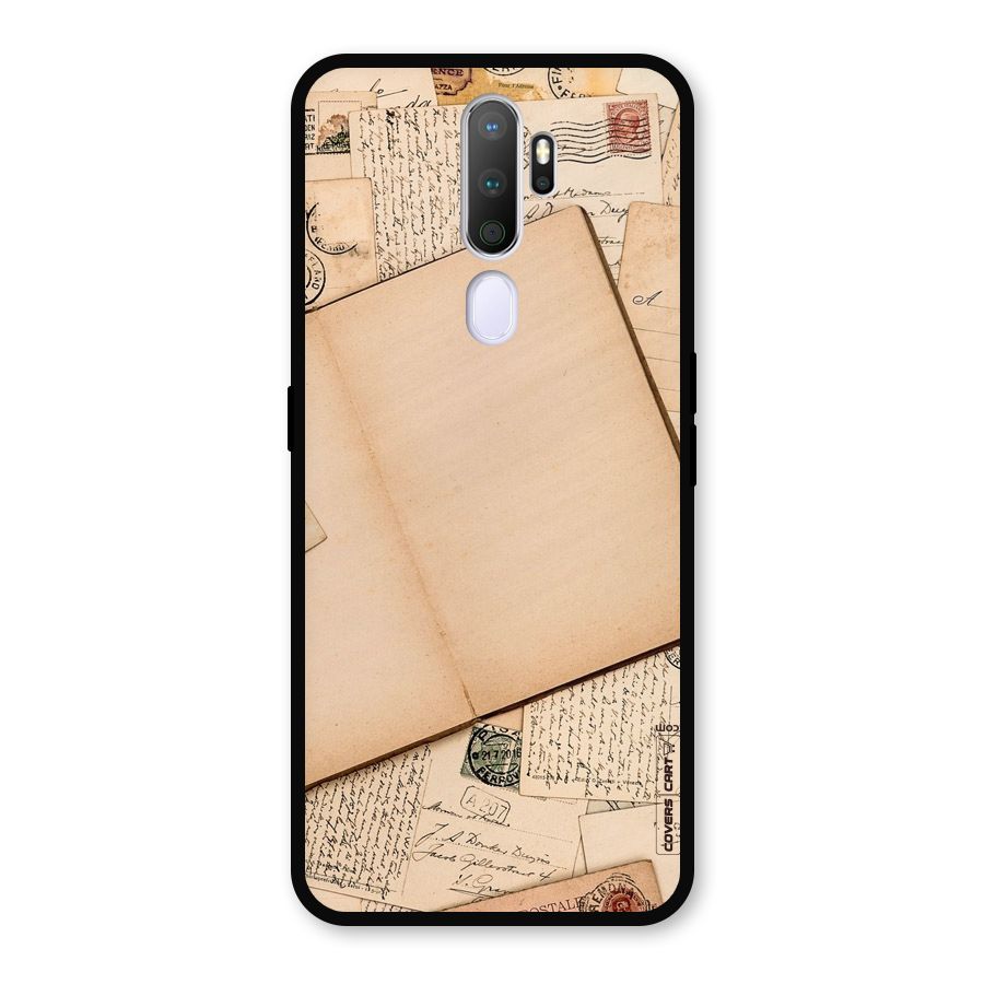 Vintage Journal Metal Back Case for Oppo A5 (2020)