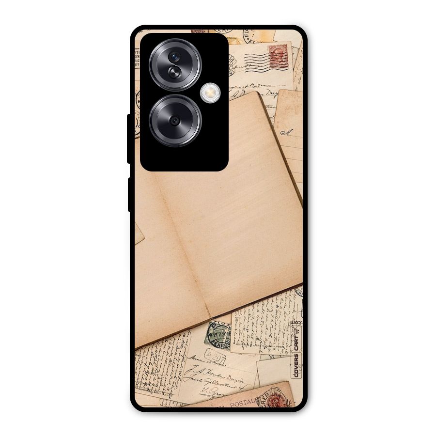 Vintage Journal Metal Back Case for Oppo A79 5G