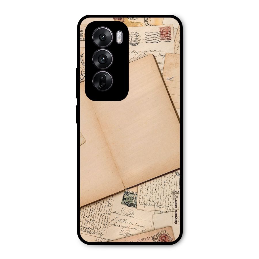 Vintage Journal Metal Back Case for Oppo Reno12