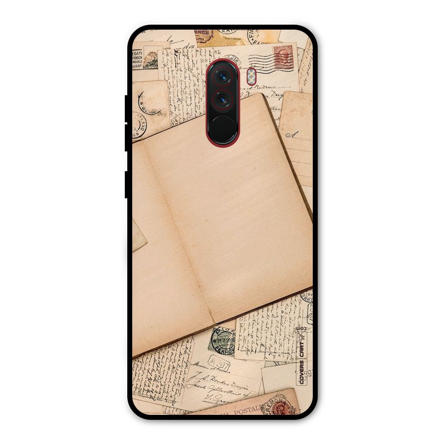 Vintage Journal Metal Back Case for Poco F1