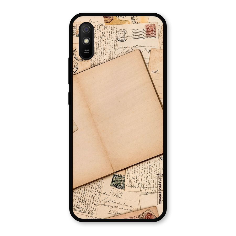 Vintage Journal Metal Back Case for Redmi 9i