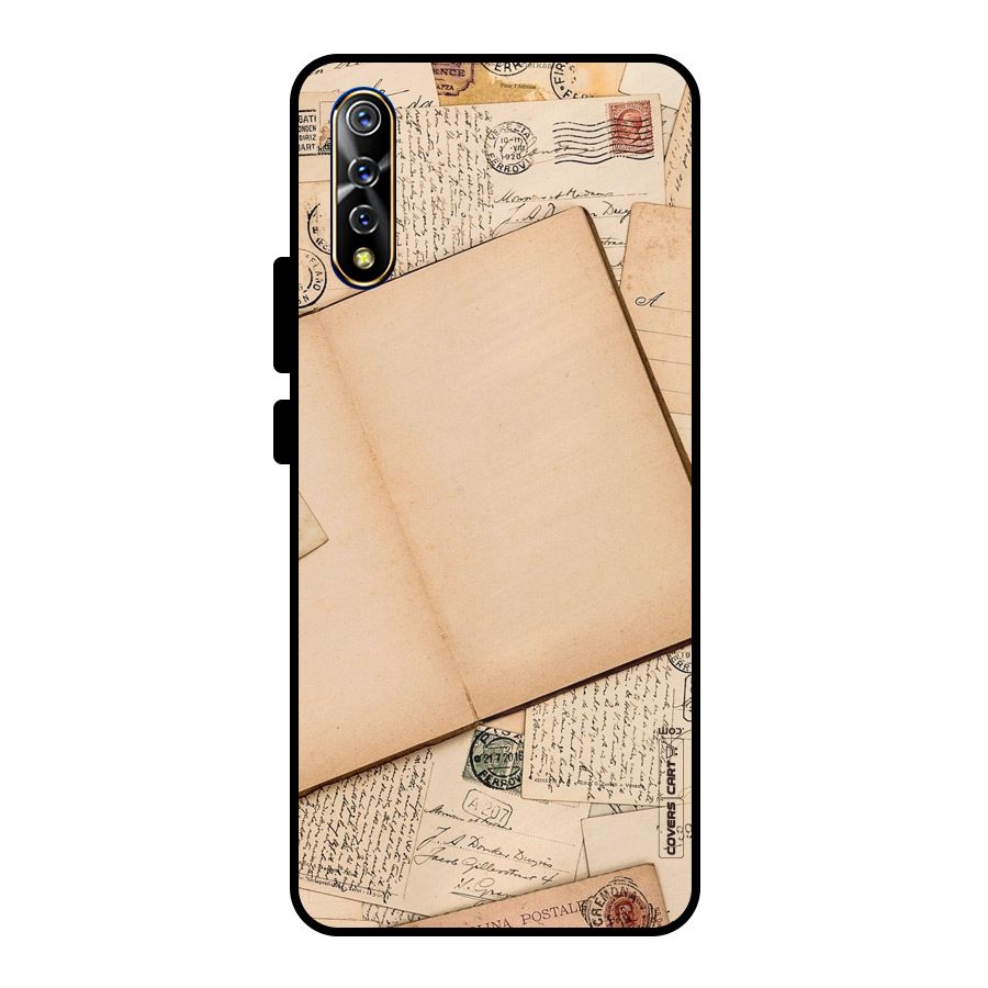Vintage Journal Metal Back Case for Vivo S1