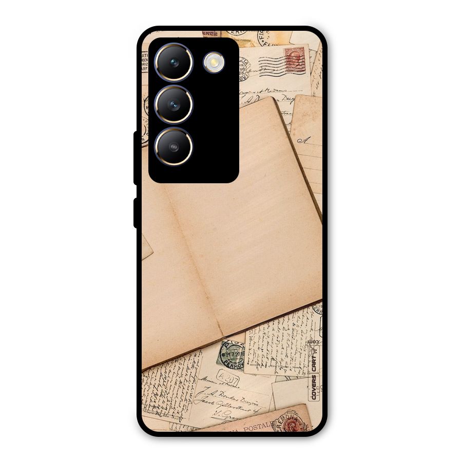 Vintage Journal Metal Back Case for Vivo T3 5G