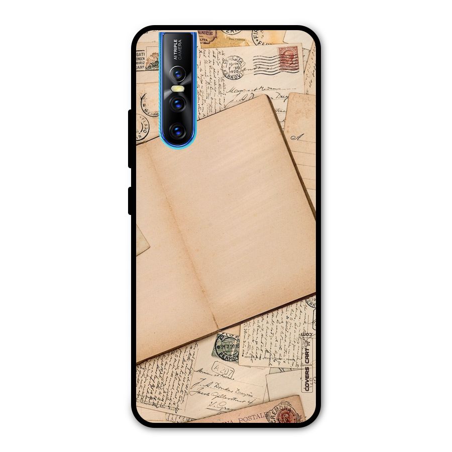 Vintage Journal Metal Back Case for Vivo V15 Pro