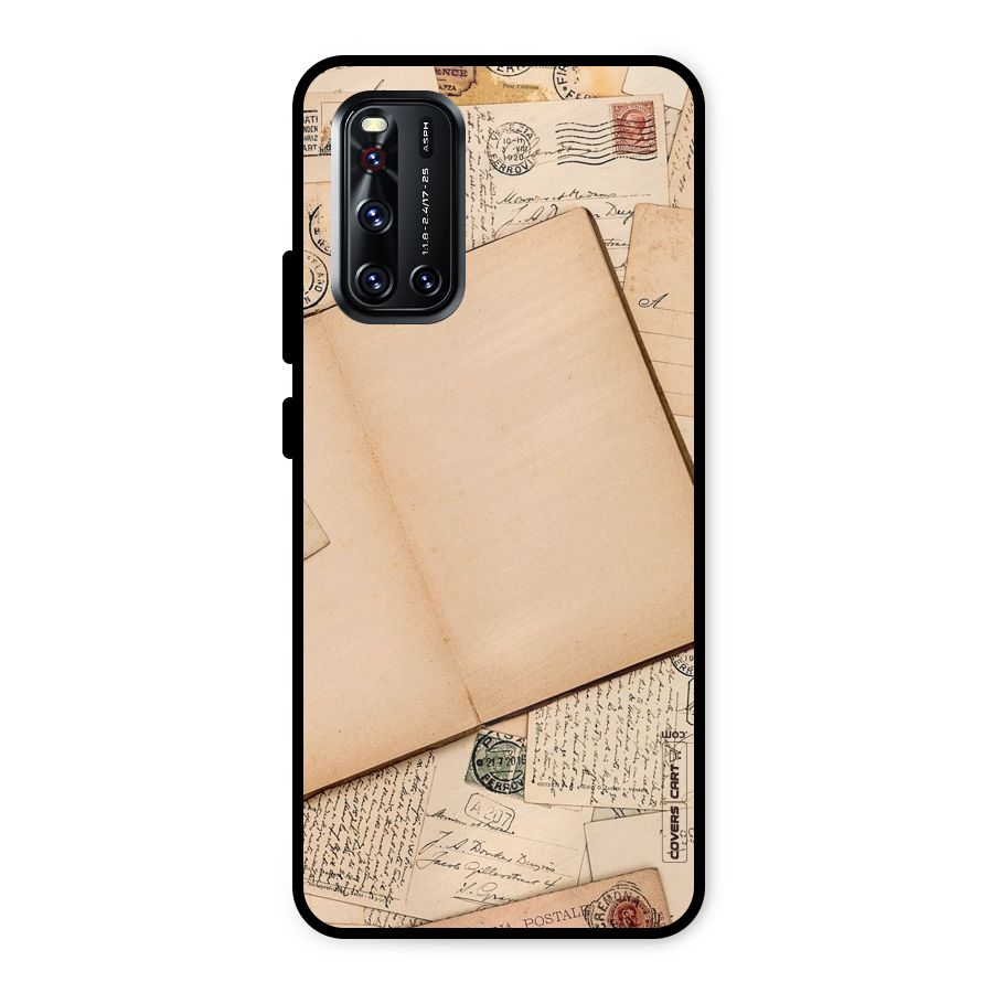Vintage Journal Metal Back Case for Vivo V19