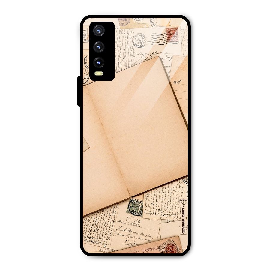 Vintage Journal Metal Back Case for Vivo Y20g