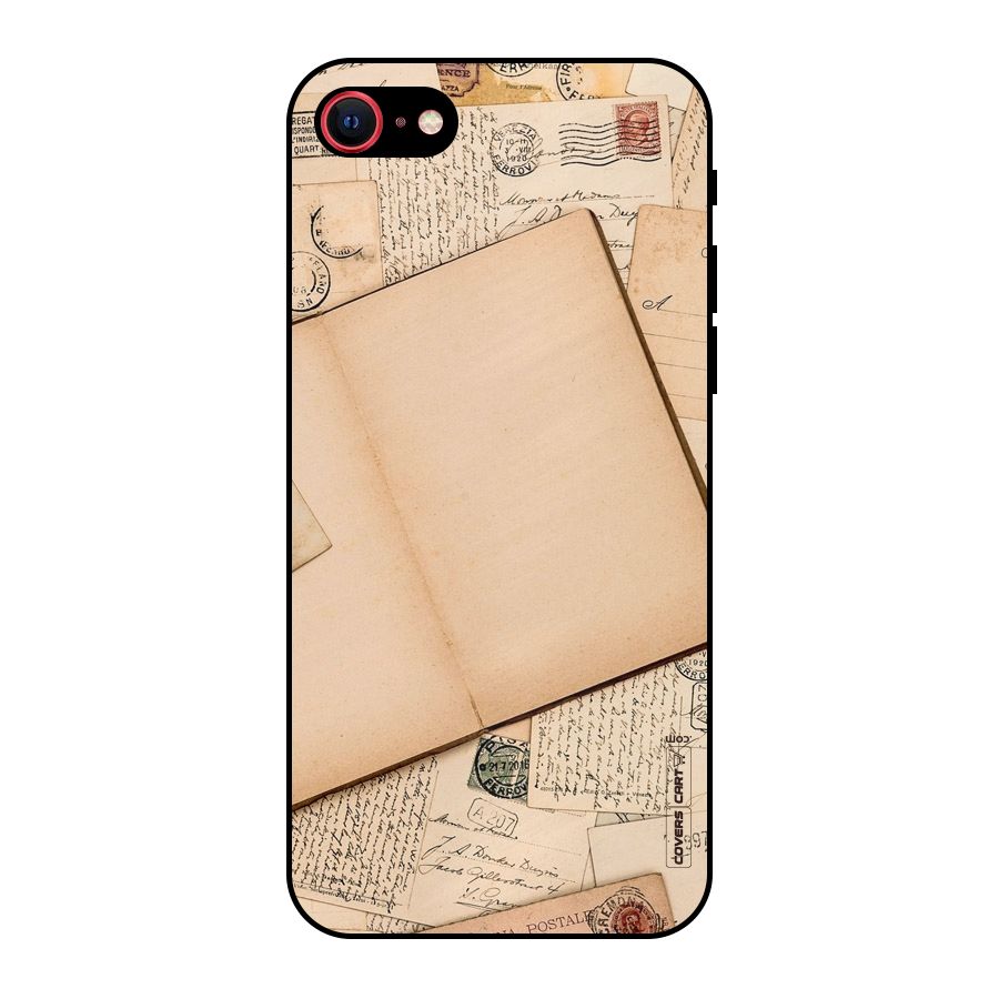 Vintage Journal Metal Back Case for iPhone 7