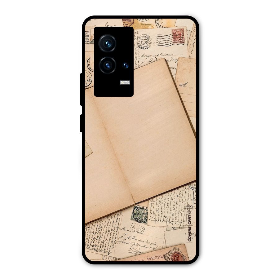 Vintage Journal Metal Back Case for iQOO 9 5G