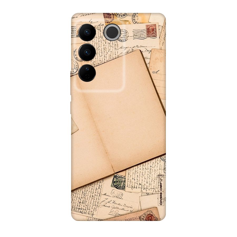 Vintage Journal Original Polycarbonate Back Case for Vivo V27
