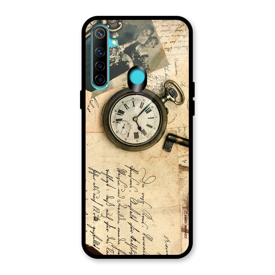 Vintage Key And Compass Glass Back Case for Realme Narzo 10