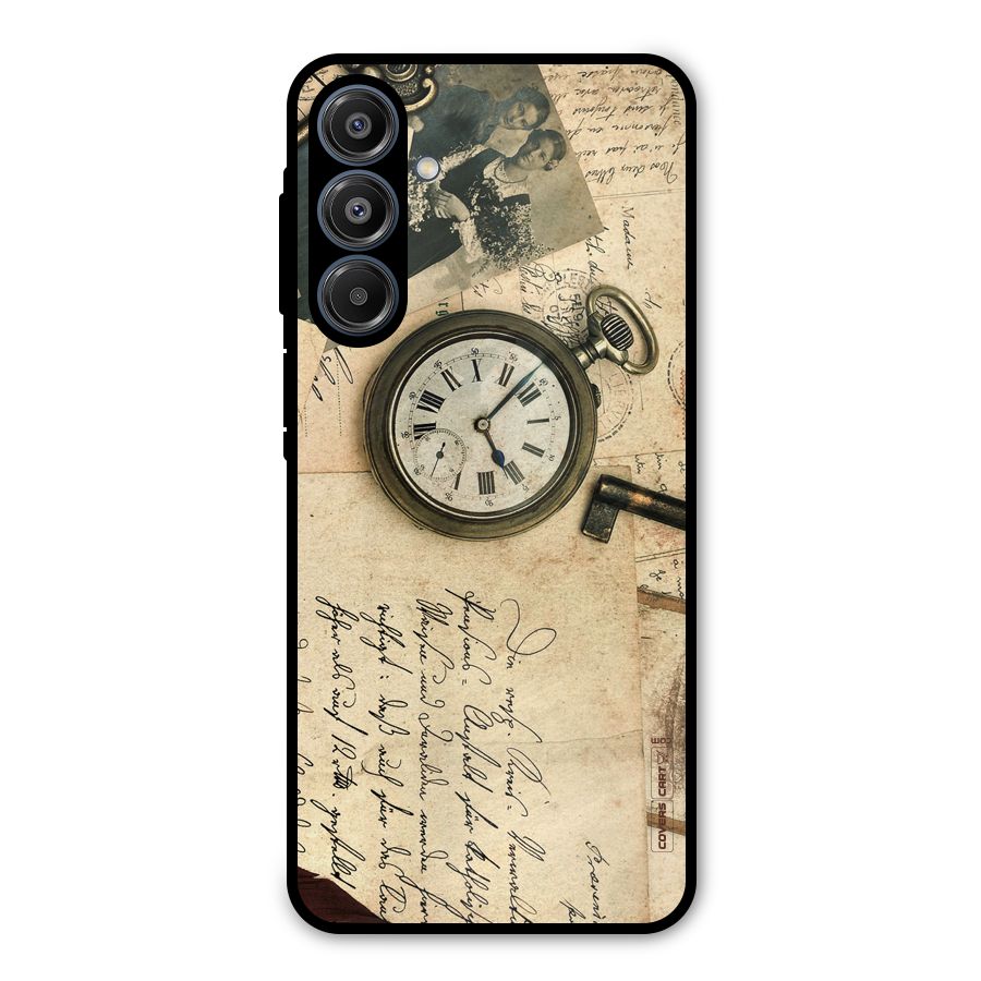 Vintage Key And Compass Metal Back Case for Galaxy A16 5G