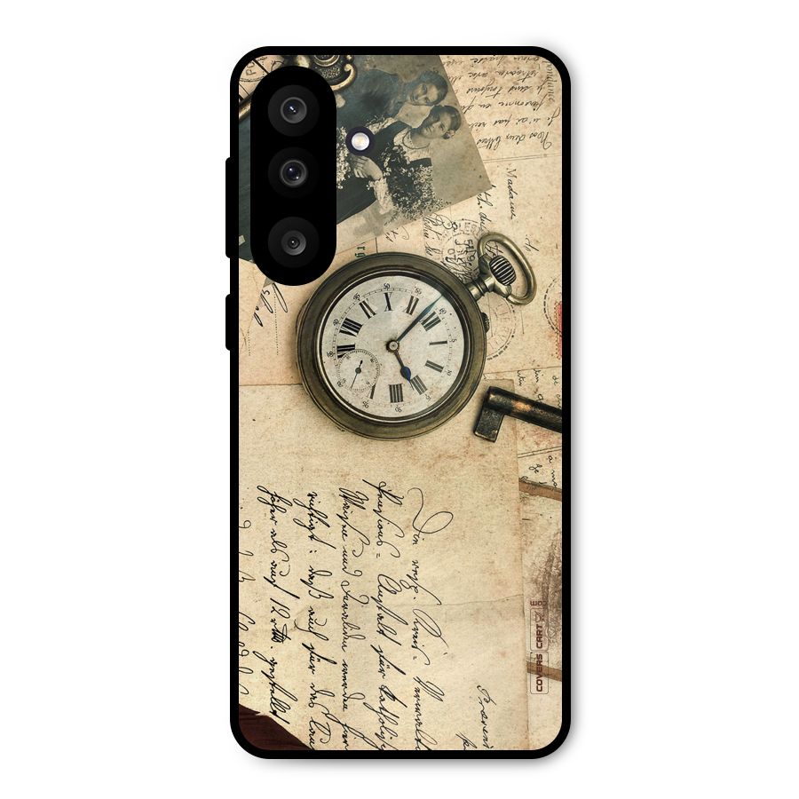 Vintage Key And Compass Metal Back Case for Galaxy M56