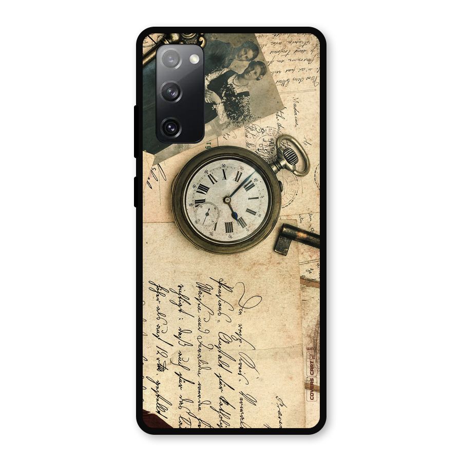 Vintage Key And Compass Metal Back Case for Galaxy S20 FE 5G