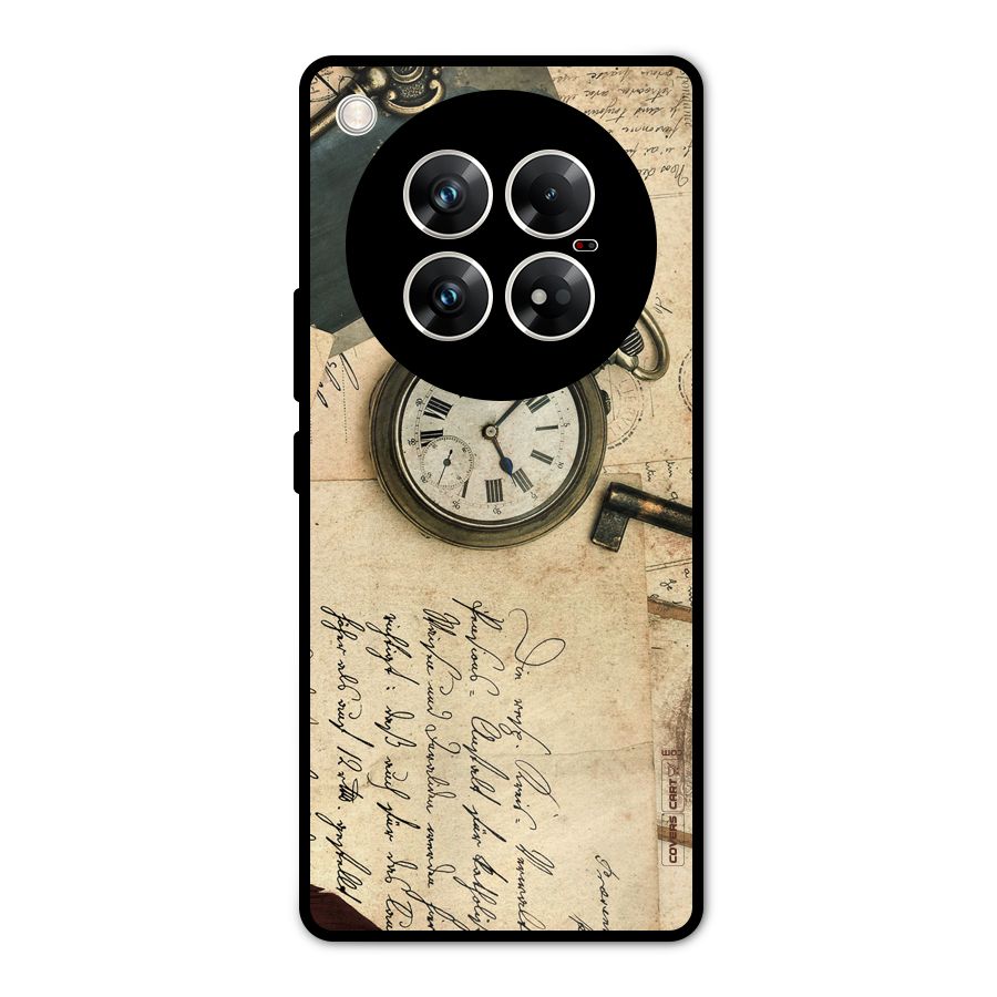 Vintage Key And Compass Metal Back Case for Infinix Zero 40 5G