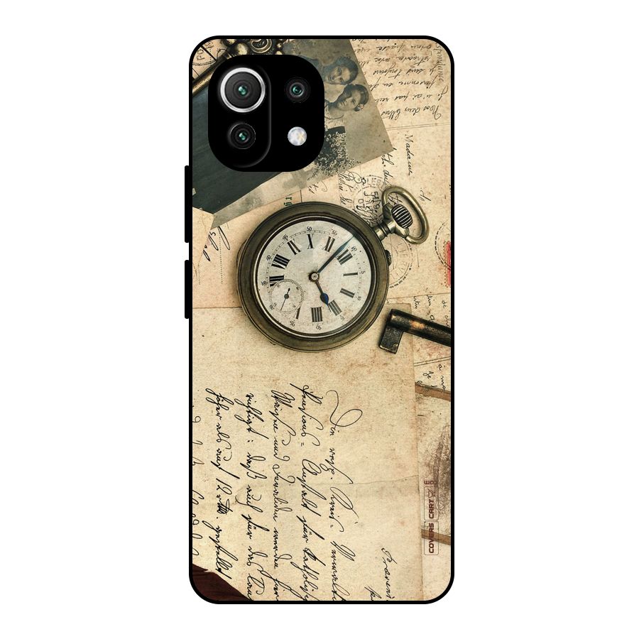 Vintage Key And Compass Metal Back Case for Mi 11 Lite NE 5G