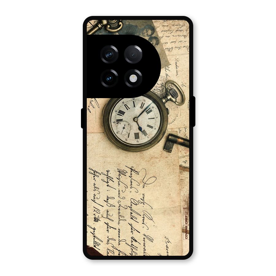 Vintage Key And Compass Metal Back Case for OnePlus 11R