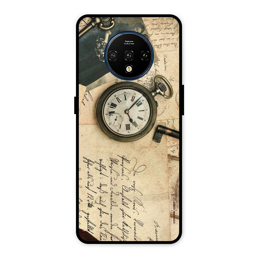 Vintage Key And Compass Metal Back Case for OnePlus 7T