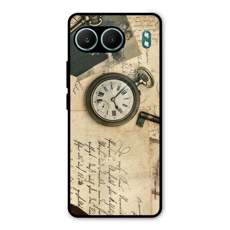 Vintage Key And Compass Metal Back Case for OnePlus Nord 4