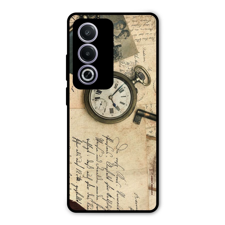 Vintage Key And Compass Metal Back Case for Oppo K12x