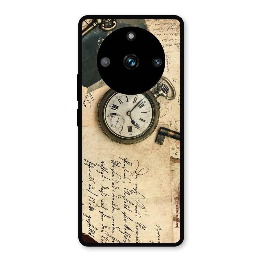 Vintage Key And Compass Metal Back Case for Realme 11 Pro Plus