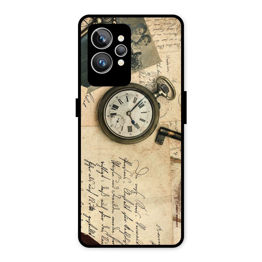 Vintage Key And Compass Metal Back Case for Realme GT2 Pro