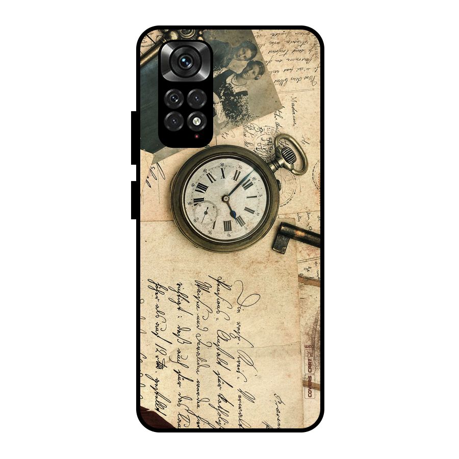 Vintage Key And Compass Metal Back Case for Redmi Note 11 Pro