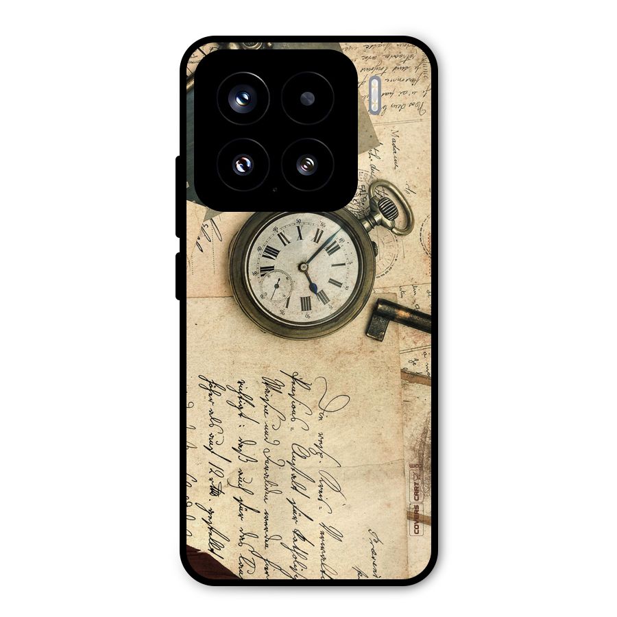 Vintage Key And Compass Metal Back Case for Xiaomi 15