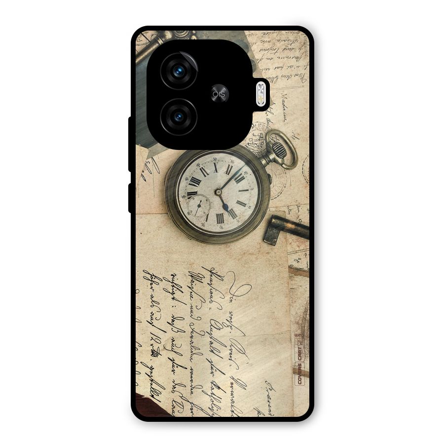 Vintage Key And Compass Metal Back Case for iQOO Neo 10R