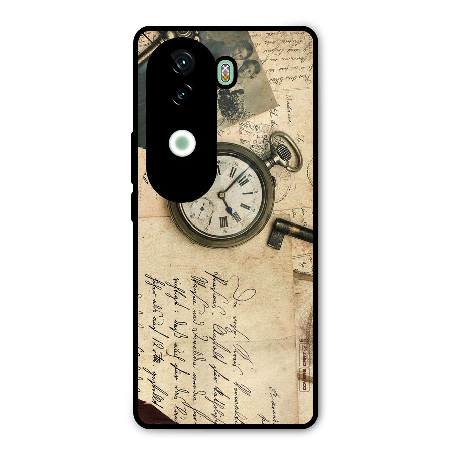 Vintage Key And Compass Metal Back Case for iQOO Z9s
