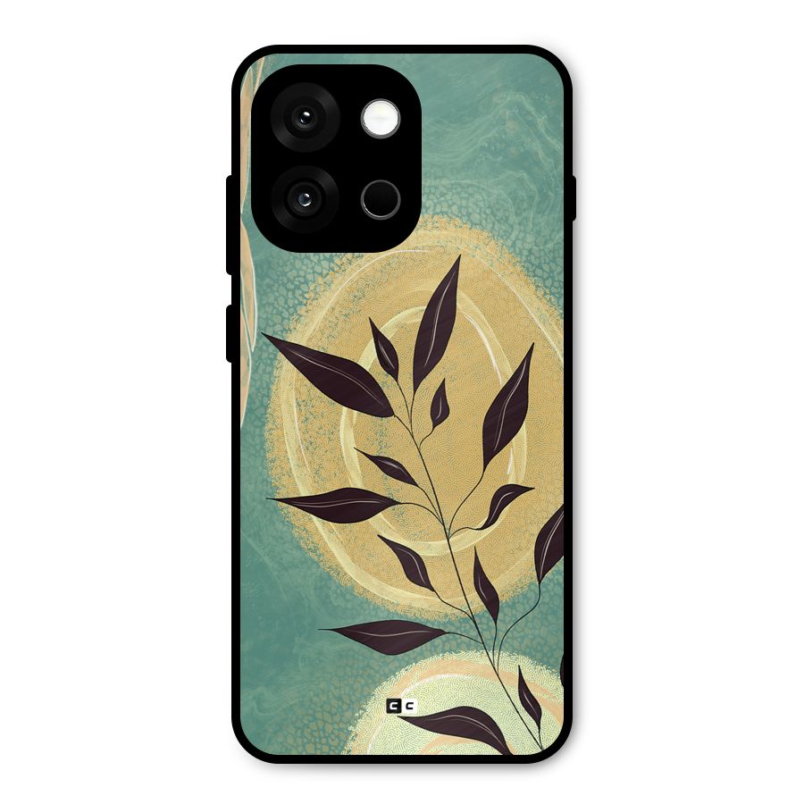 Vintage Leaf Art Metal Back Case for OnePlus 13s