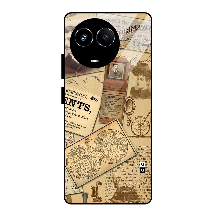 Vintage Memories Glass Back Case for Realme 11X