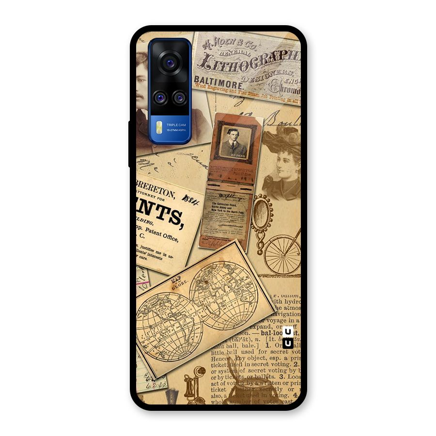 Vintage Memories Glass Back Case for Vivo Y31