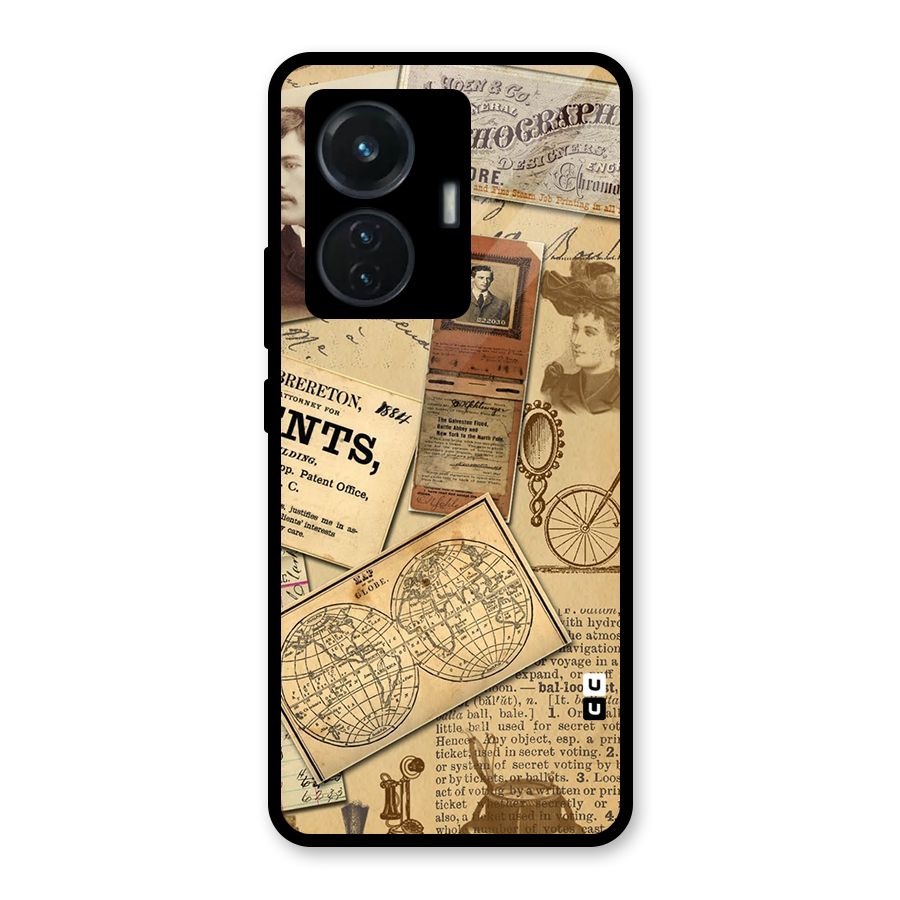 Vintage Memories Glass Back Case for iQOO Z6 44W
