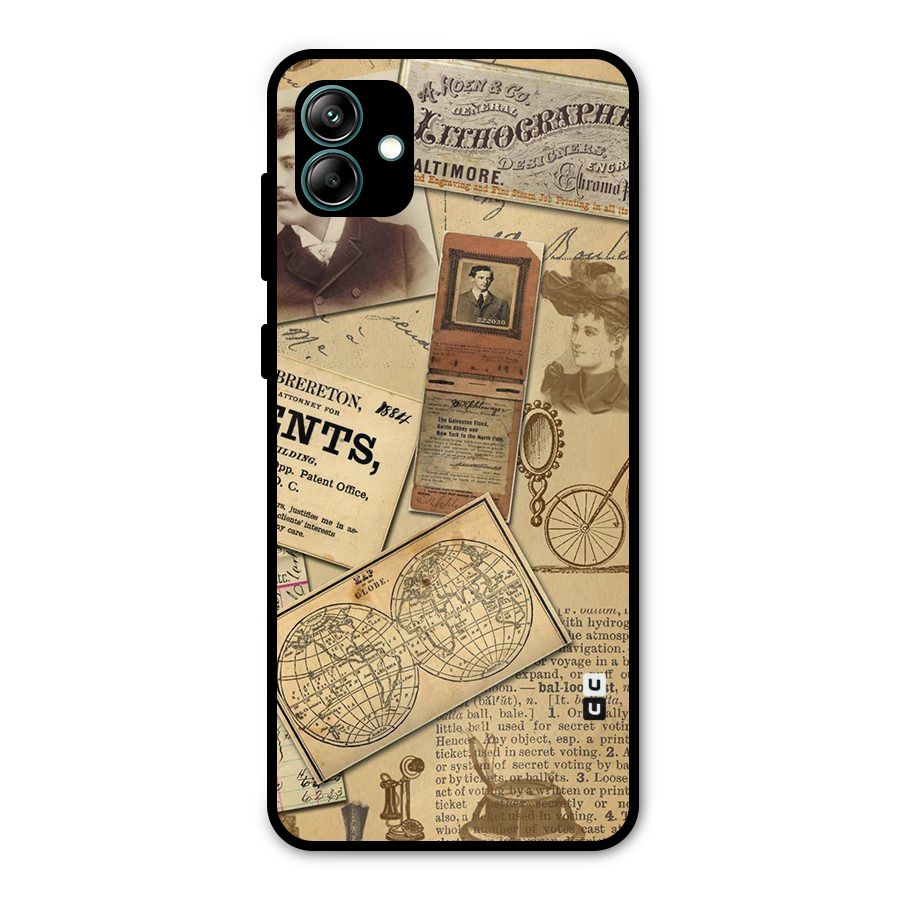Vintage Memories Metal Back Case for Galaxy A04
